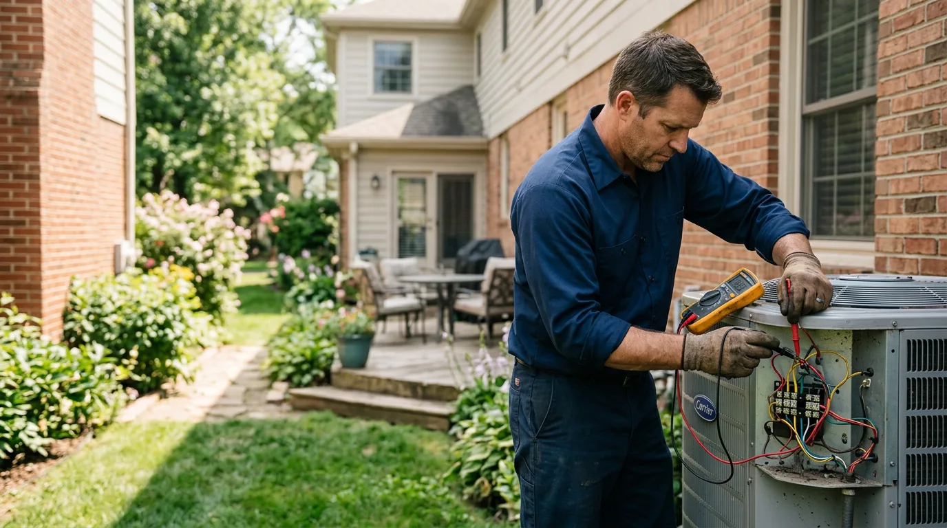 HVAC technician working near Fairview, WY